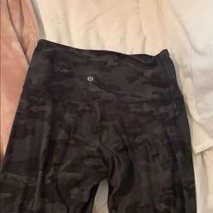 Lulu Lemon High Waisted Align Green Camo Leggings